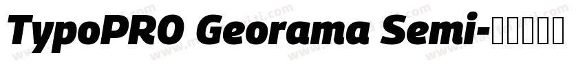 TypoPRO Georama Semi字体转换